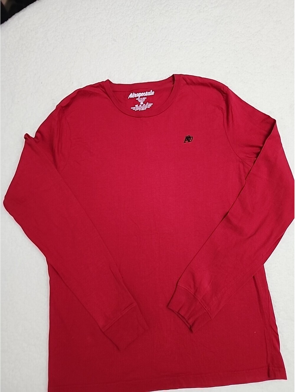 Aeropostale RN#155511 Long Sleeve T-Shirt Red Mens Large 100% cotton  Indian A87